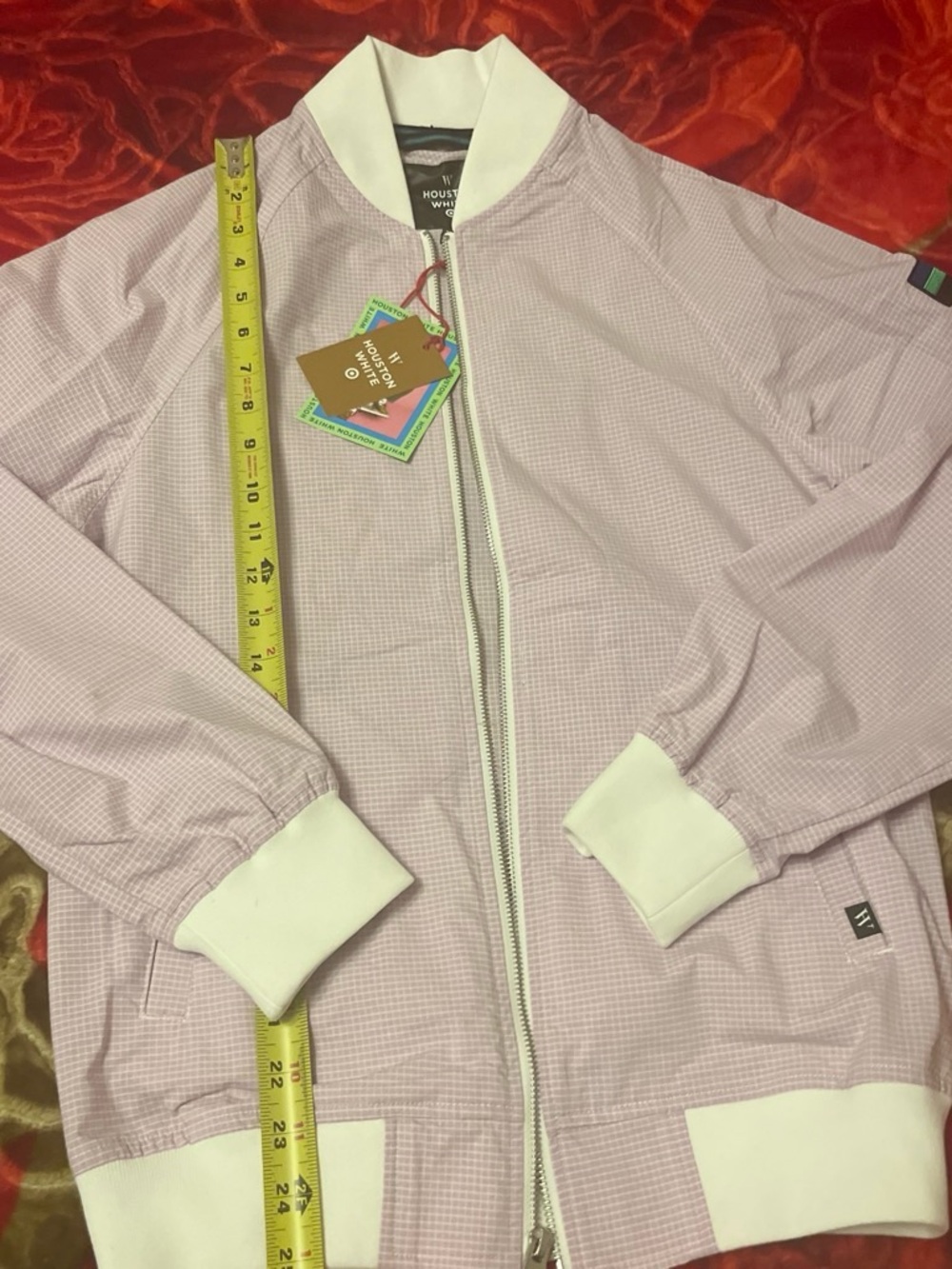 Hollister Lilac Bomber Jacket with White Trim